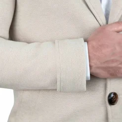 State and Liberty 3 Button Overcoat - Tan Herringbone| Coats & Jackets