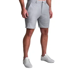 State and Liberty Athletic Fit Drawstring Shorts - Grey Houndstooth| Shorts