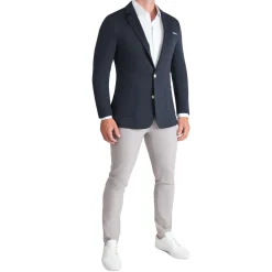 State and Liberty Athletic Fit Knit Blazer - Navy| Casual Blazers|Blazers