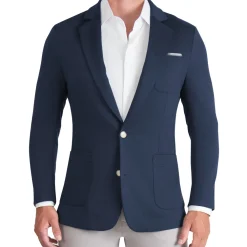 State and Liberty Athletic Fit Knit Blazer - Navy| Casual Blazers|Blazers