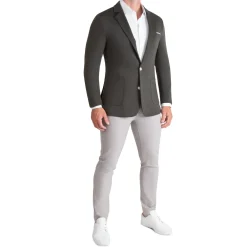 State and Liberty Athletic Fit Knit Blazer - Charcoal| Blazers|Blazers/sport Coats