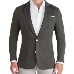 State and Liberty Athletic Fit Knit Blazer - Charcoal| Blazers|Blazers/sport Coats