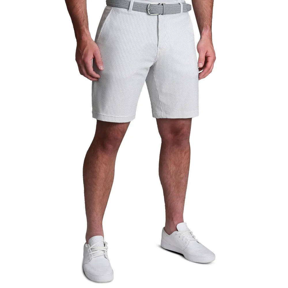 State and Liberty Athletic Fit Shorts - Grey Seersucker| Shorts
