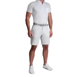 State and Liberty Athletic Fit Shorts - Grey Seersucker| Shorts