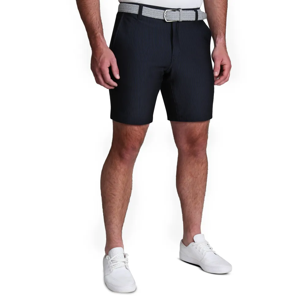 State and Liberty Athletic Fit Shorts - Navy Seersucker| Shorts