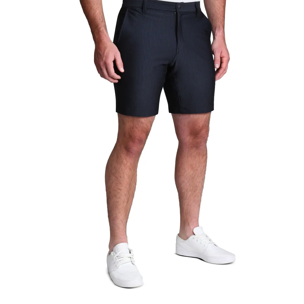 State and Liberty Athletic Fit Shorts - Navy Seersucker| Shorts