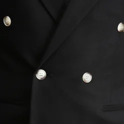 State and Liberty Athletic Fit Stretch Blazer - Black Double Breasted| Casual Blazers|Blazers