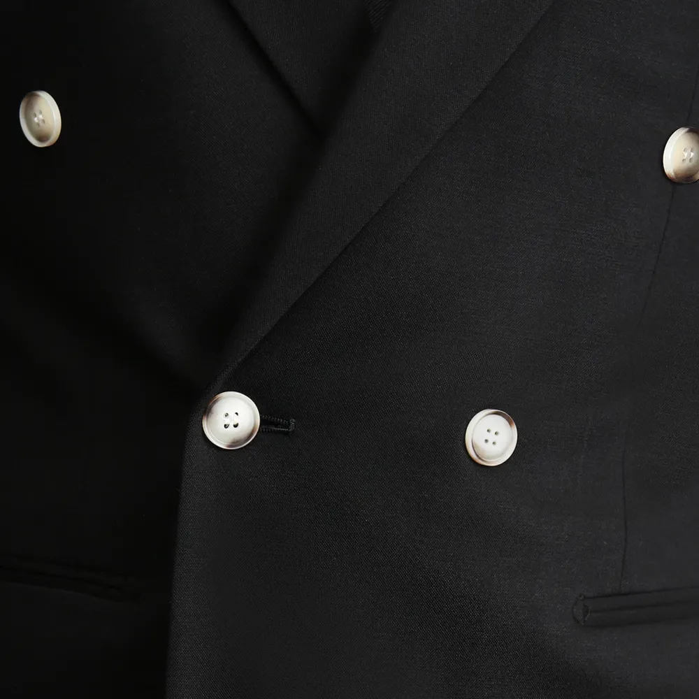 State and Liberty Athletic Fit Stretch Blazer - Black Double Breasted| Casual Blazers|Blazers
