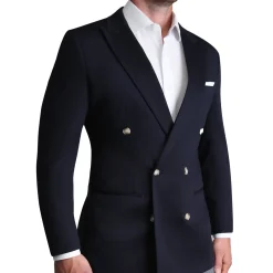 State and Liberty Athletic Fit Stretch Blazer - Navy Double Breasted| Casual Blazers|Blazers