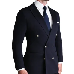 State and Liberty Athletic Fit Stretch Blazer - Navy Double Breasted| Casual Blazers|Blazers
