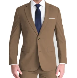 State and Liberty Athletic Fit Stretch Blazer - Heathered Cappuccino| Casual Blazers|Blazers