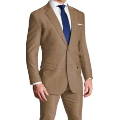 State and Liberty Athletic Fit Stretch Blazer - Heathered Cappuccino| Casual Blazers|Blazers