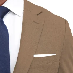 State and Liberty Athletic Fit Stretch Blazer - Heathered Cappuccino| Casual Blazers|Blazers