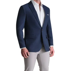 State and Liberty Athletic Fit Stretch Blazer - Heathered Navy| Casual Blazers|Blazers