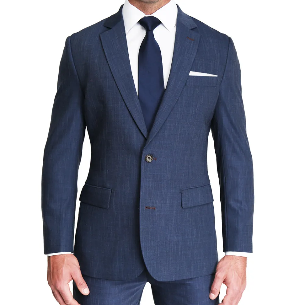 State and Liberty Athletic Fit Stretch Blazer - Heathered Navy| Casual Blazers|Blazers