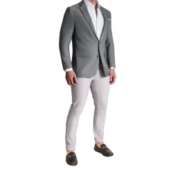 State and Liberty Athletic Fit Stretch Blazer - Heathered Grey| Casual Blazers|Blazers