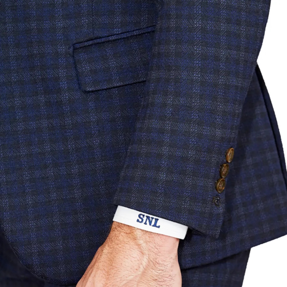 State and Liberty Athletic Fit Stretch Blazer - Blue Plaid| Casual Blazers|Blazers