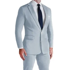 State and Liberty Athletic Fit Stretch Blazer - Solid Cool Blue| Casual Blazers|Blazers