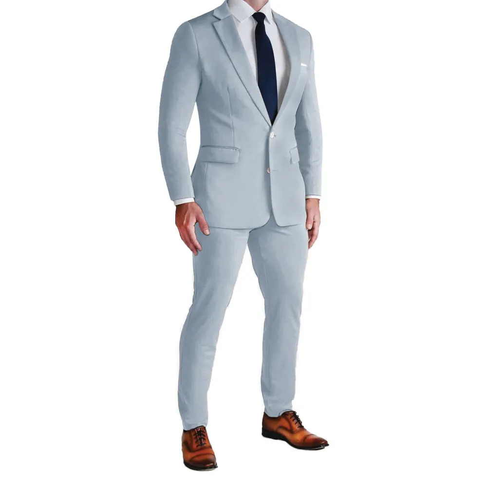 State and Liberty Athletic Fit Stretch Blazer - Solid Cool Blue| Casual Blazers|Blazers