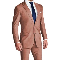 State and Liberty Athletic Fit Stretch Blazer - Heathered Salmon| Casual Blazers|Blazers