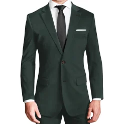 State and Liberty Athletic Fit Stretch Blazer - Solid Hunter Green| Casual Blazers|Blazers