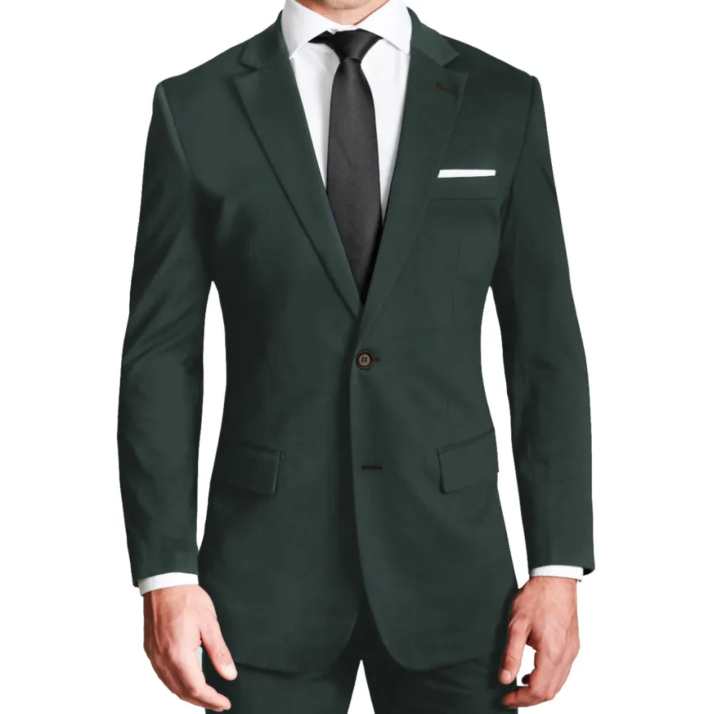 State and Liberty Athletic Fit Stretch Blazer - Solid Hunter Green| Casual Blazers|Blazers