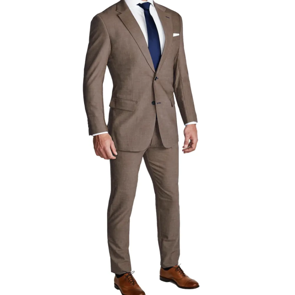 State and Liberty Athletic Fit Stretch Blazer - Lightweight Heathered Latte| Casual Blazers|Blazers
