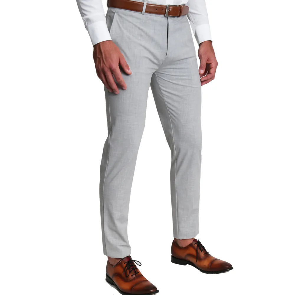 State and Liberty Athletic Fit Stretch Blazer - Lightweight Heathered Light Grey| Casual Blazers|Blazers