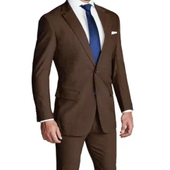State and Liberty Athletic Fit Stretch Blazer - Lightweight Heathered Chocolate| Casual Blazers|Blazers