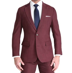 State and Liberty Athletic Fit Stretch Blazer - Heathered Maroon| Casual Blazers|Blazers