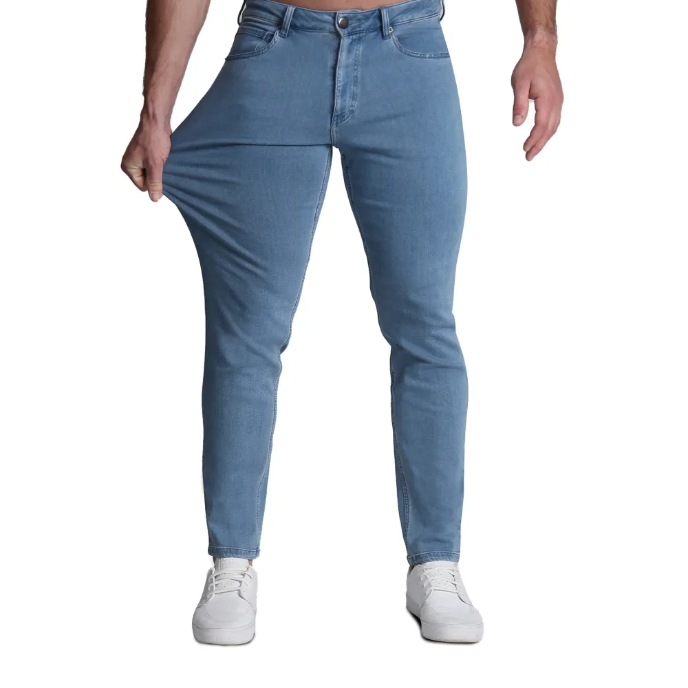 State and Liberty Athletic Fit Stretch Jeans - Light Blue| Jeans