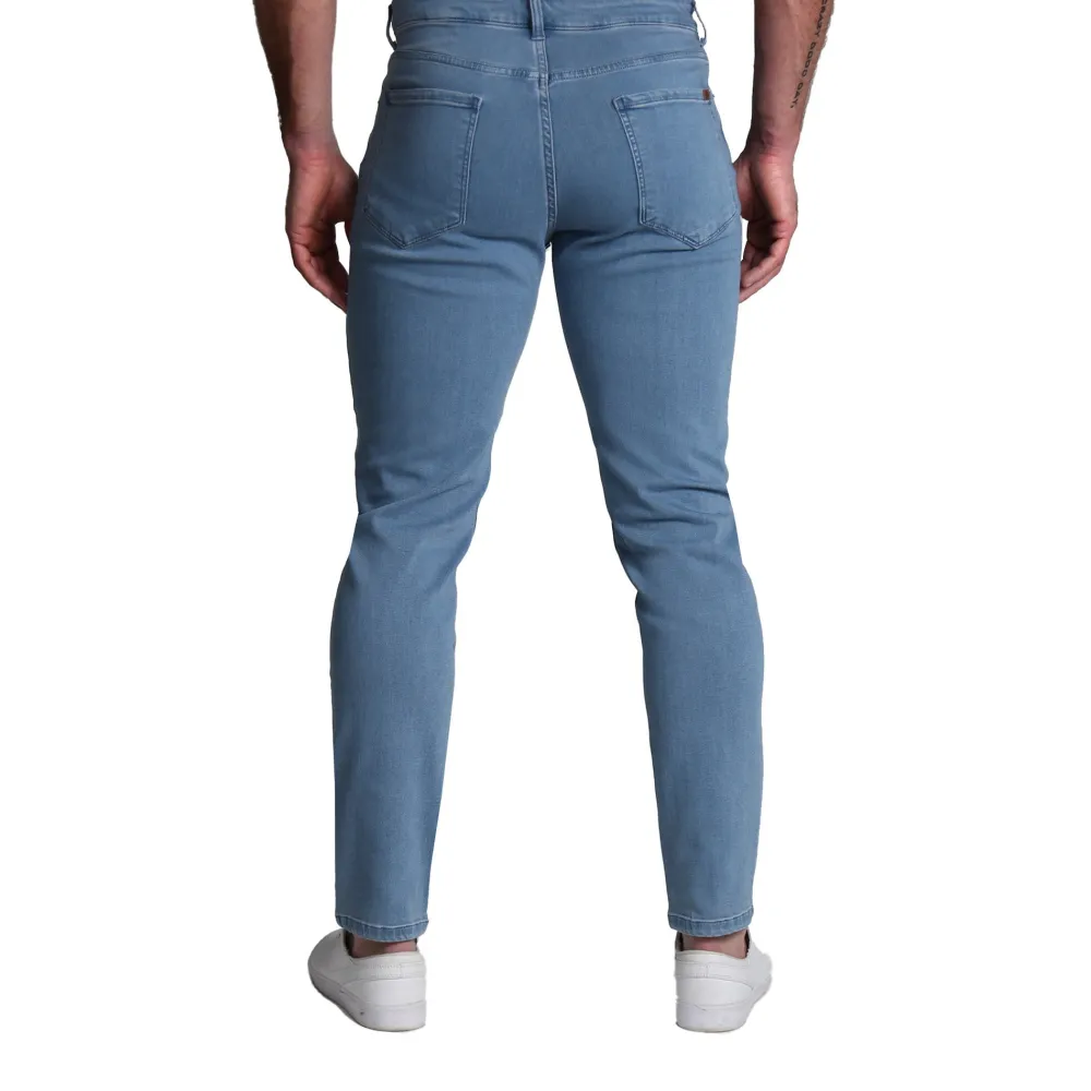 State and Liberty Athletic Fit Stretch Jeans - Light Blue| Jeans