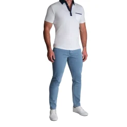 State and Liberty Athletic Fit Stretch Jeans - Light Blue| Jeans
