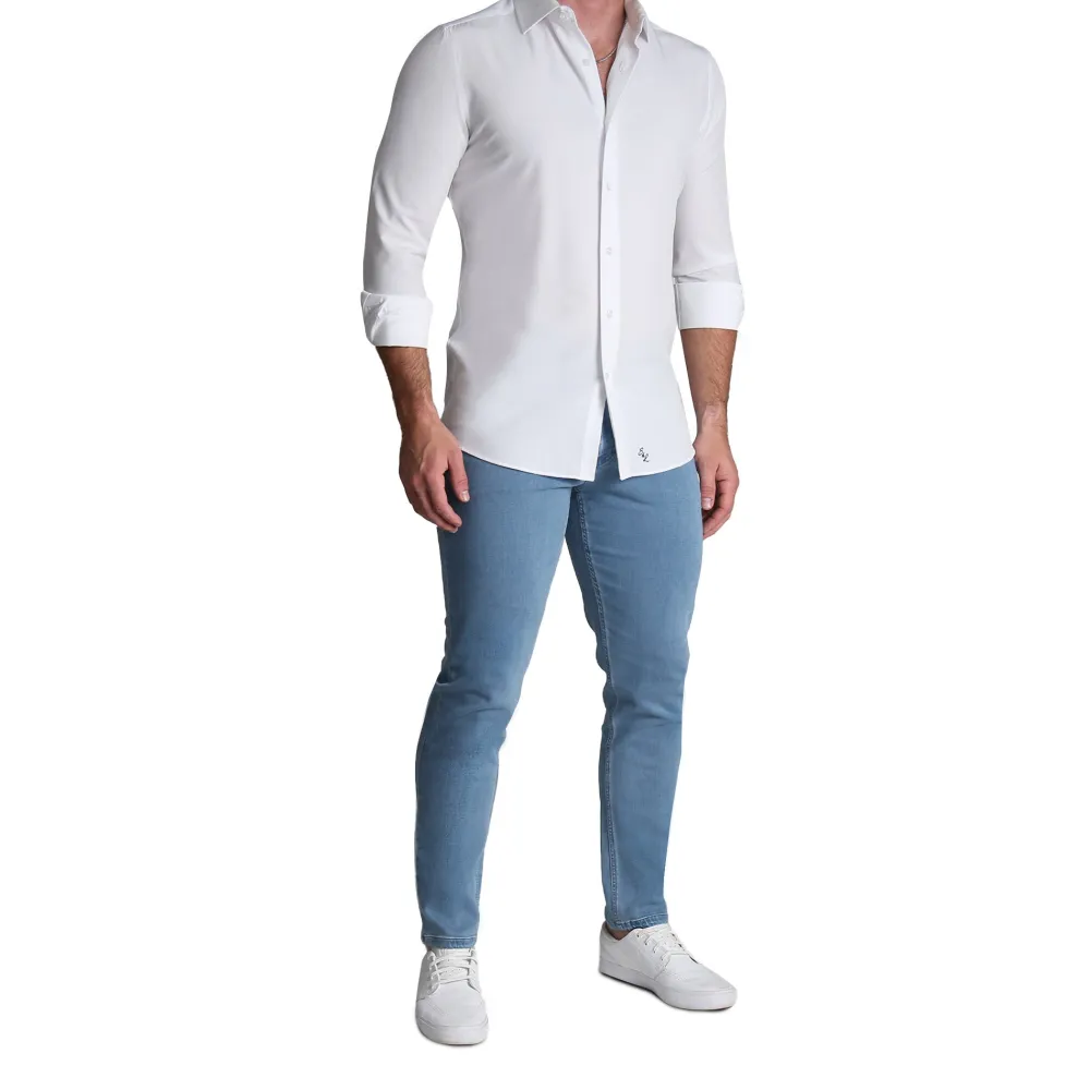 State and Liberty Athletic Fit Stretch Jeans - Light Blue| Jeans