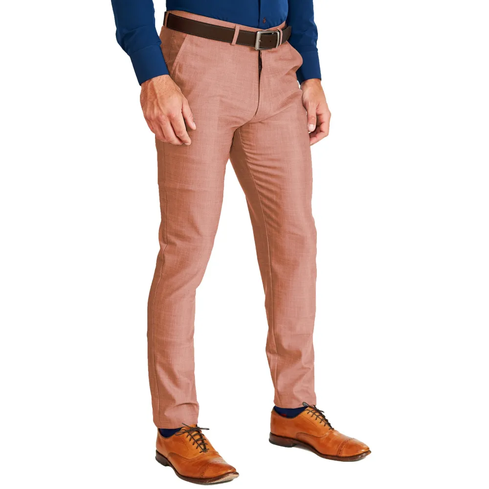 State and Liberty Athletic Fit Stretch Suit - Heathered Salmon| Suits
