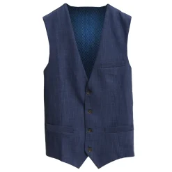 State and Liberty Athletic Fit Stretch Suit Vest - Heathered Navy| Vests