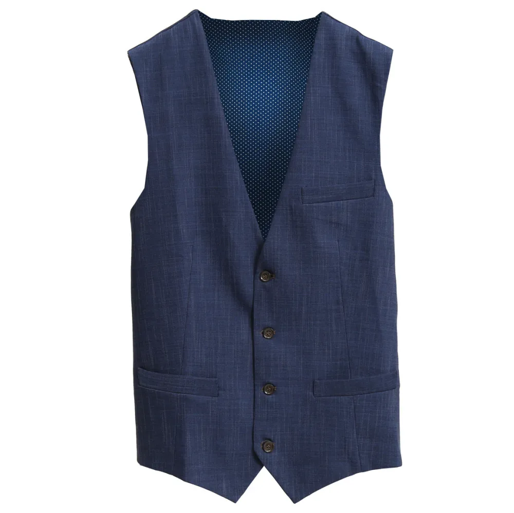 State and Liberty Athletic Fit Stretch Suit Vest - Heathered Navy| Vests