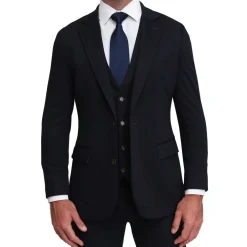 State and Liberty Athletic Fit Stretch Suit Vest - Navy| Vests