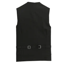 State and Liberty Athletic Fit Stretch Suit Vest - Black| Vests