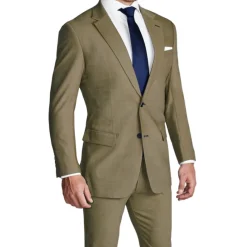 State and Liberty Athletic Fit Stretch Suit - Heathered Sand| Suits