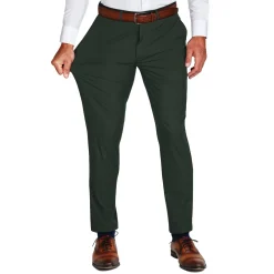 State and Liberty Athletic Fit Stretch Suit Pants - Hunter Green| Tech Chinos|Suit Pants
