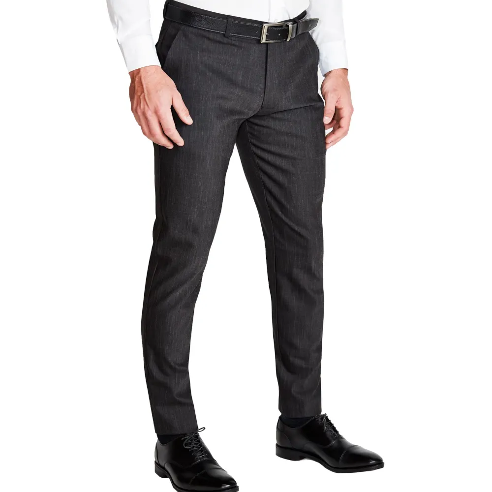 State and Liberty Athletic Fit Stretch Suit Pants - Heathered Charcoal| Tech Chinos|Suit Pants