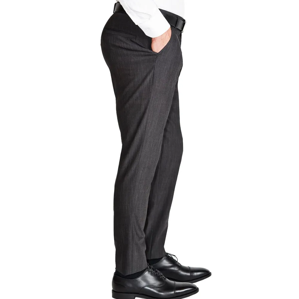 State and Liberty Athletic Fit Stretch Suit Pants - Heathered Charcoal| Tech Chinos|Suit Pants