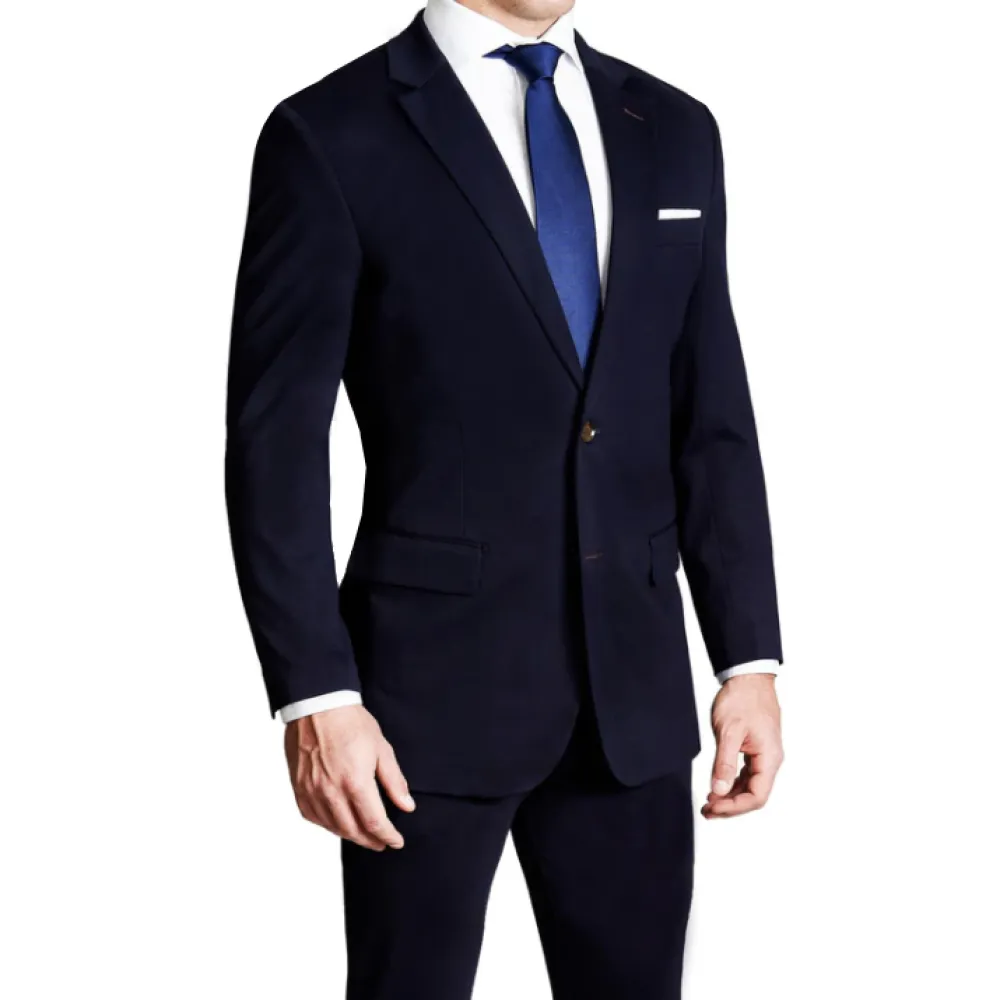 State and Liberty Athletic Fit Stretch Suit - Navy| Suits