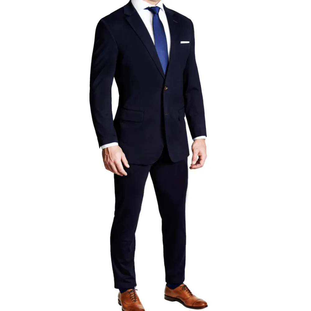 State and Liberty Athletic Fit Stretch Suit - Navy| Suits