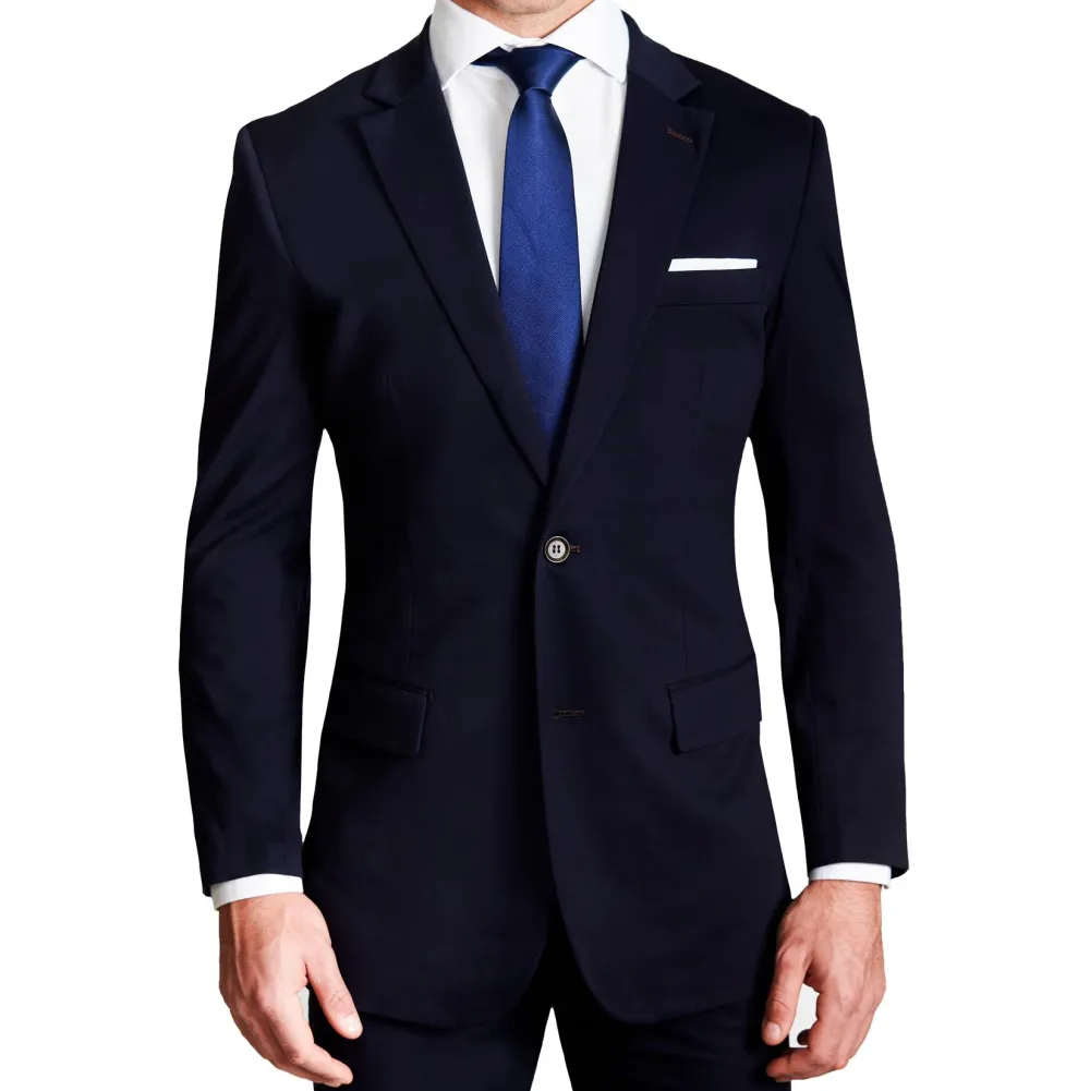 State and Liberty Athletic Fit Stretch Suit - Navy| Suits