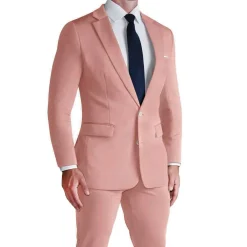 State and Liberty Athletic Fit Stretch Suit - Solid Rose| Suits