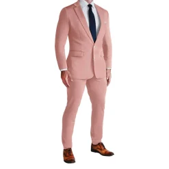 State and Liberty Athletic Fit Stretch Suit - Solid Rose| Suits