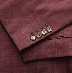 State and Liberty Athletic Fit Stretch Suit - Heathered Maroon| Suits