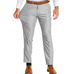 State and Liberty Athletic Fit Stretch Suit - Lightweight Heathered Light Grey| Suits